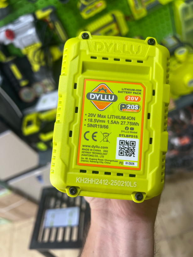 دریل پیچ گوشتی شارژی دایلو دو باطری dyllu dtcdp512/ضمانت کتبی نمایندگی دایلو