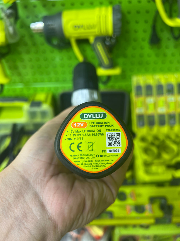 دریل پیچ گوشتی چکشی شارژی 12ولت DYLLU مدل DTCDS540 تک باتری | قدرت بالا برای سوراخکاری و پیچکاری حرفهای/ضمانت کتبی نمایندگی/برند اصلی