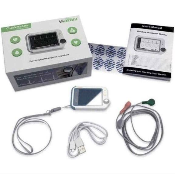 مانیتور علائم حیاتی پرتابل Viatom Checkme Lite | نوار قلب، اکسیژن خون و پایش علائم حیاتی