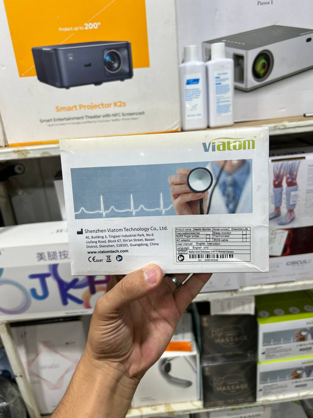 مانیتور علائم حیاتی پرتابل Viatom Checkme Lite | نوار قلب، اکسیژن خون و پایش علائم حیاتی