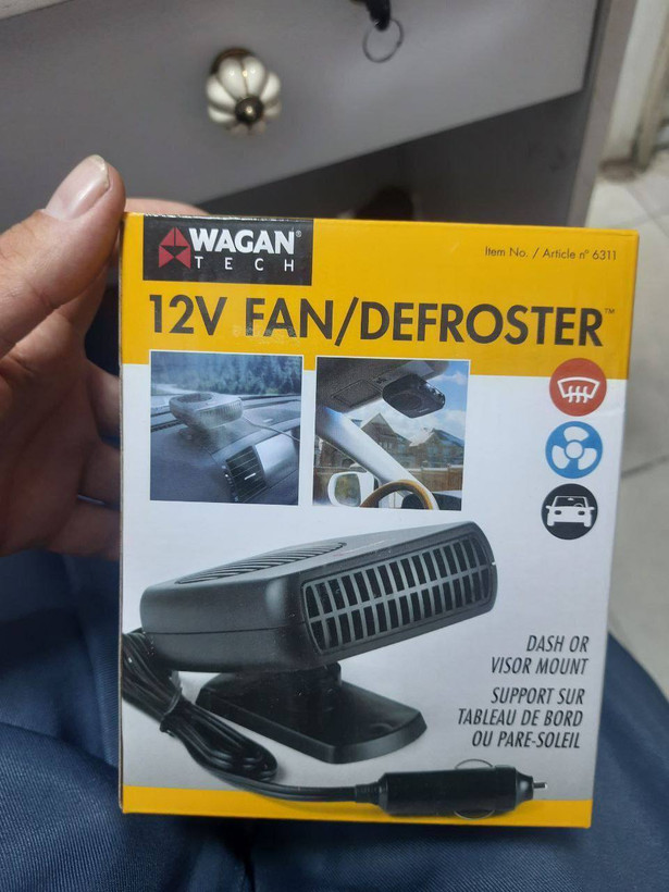 هیتر و بخارزدای خودرو Wagan Tech مدل 6311 | بخاری فندکی 12 ولت 150 وات
