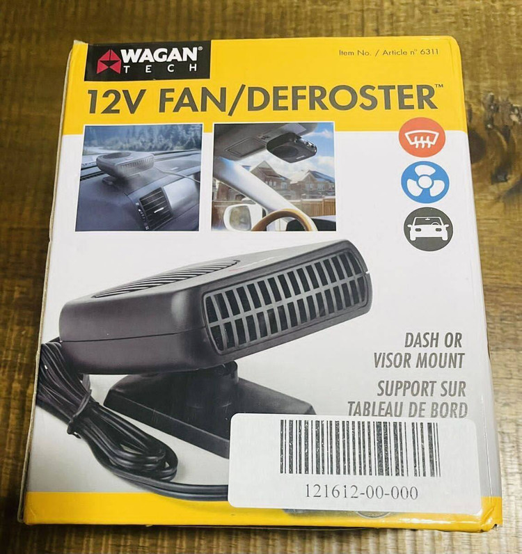 هیتر و بخارزدای خودرو Wagan Tech مدل 6311 | بخاری فندکی 12 ولت 150 وات