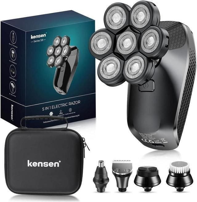 ماشین اصلاح 5 کاره Kensen مدل JK-5588 | ریشتراش 7 تیغه چرخشی