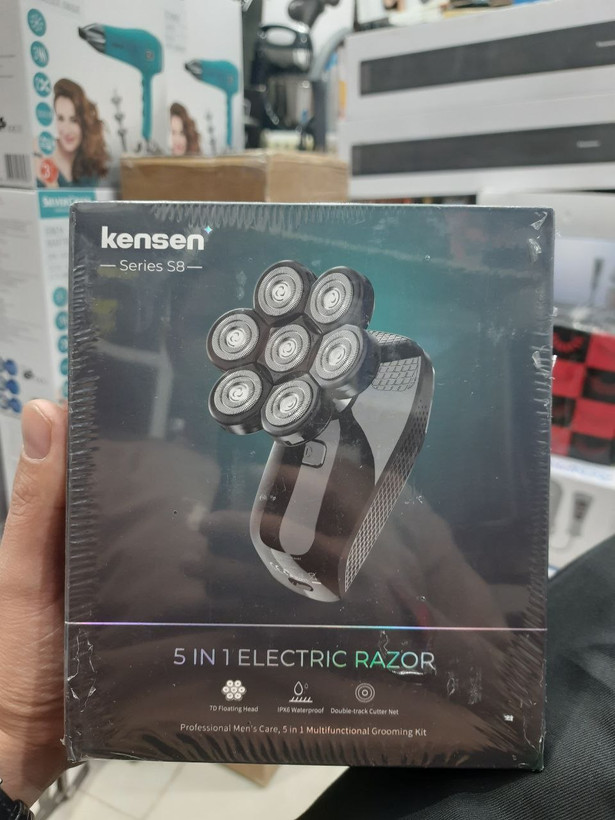ماشین اصلاح 5 کاره Kensen مدل JK-5588 | ریشتراش 7 تیغه چرخشی