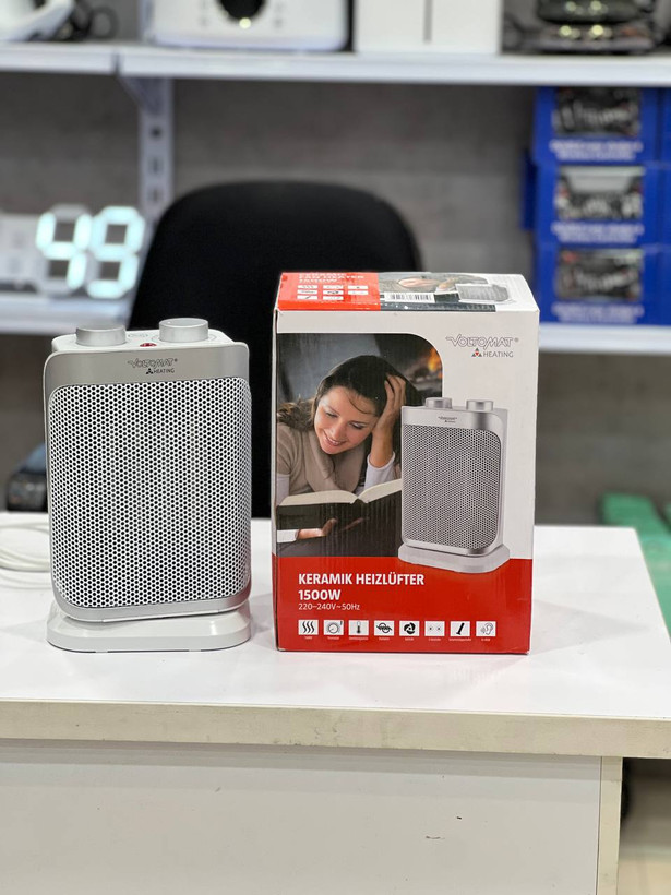 🔥 بخاری برقی سرامیکی VOLTOMAT HEATING توان 1500 وات | هیتر فندار