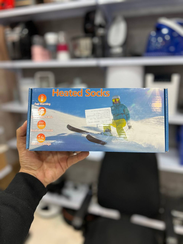🔥 جوراب گرمایشی شارژی با باتری 4000mAh | Heated Socks